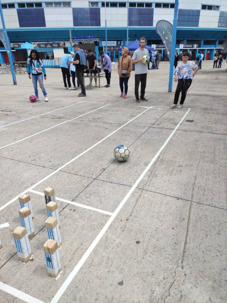 Activación en el estadio Racing Club de Avellaneda